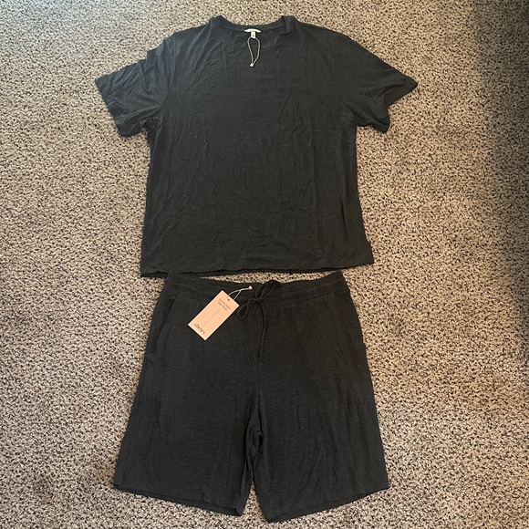 Eberjey Charcoal Drawstring Lounge Set